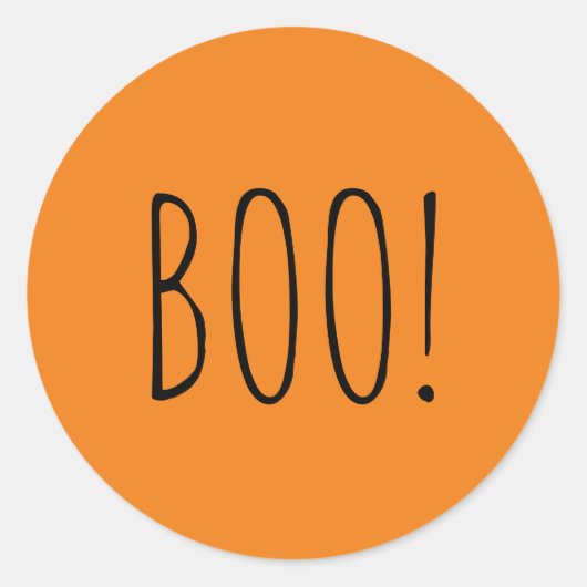 Rosa-schwarz-spoky typografie Spaß Halloween Runder Aufkleber (Vorderseite)