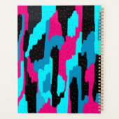 Rosa, Schwarz und Blau Abstrakt Planer (Rückseite)