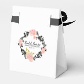 Rosa, schwarz und goldfarbenes Brautparty Geschenkschachtel (Rückseite)