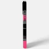 Rosa Schwarz und Grau Case-Mate iPhone Hülle (Rückseite / Links)