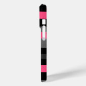 Rosa Schwarz und Grau Case-Mate iPhone Hülle (Rückseite / Links)