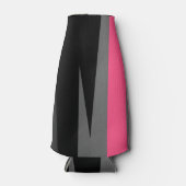 Rosa Schwarz und Grau Cooler Flaschenkühler (Vorderseite)