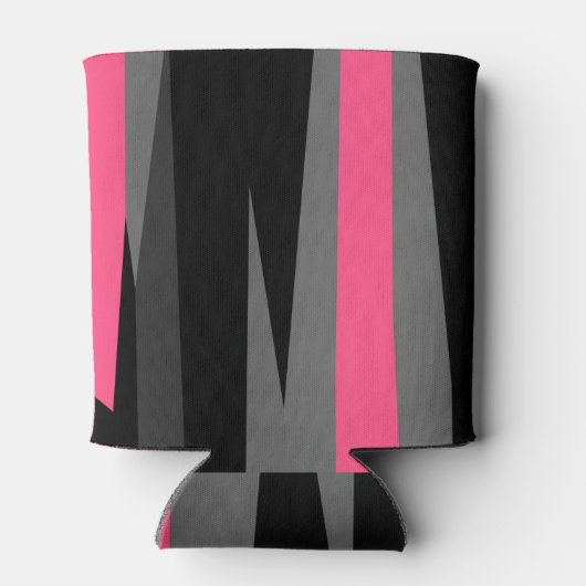 Rosa Schwarz und Grau Dosenkühler (Rückseite)