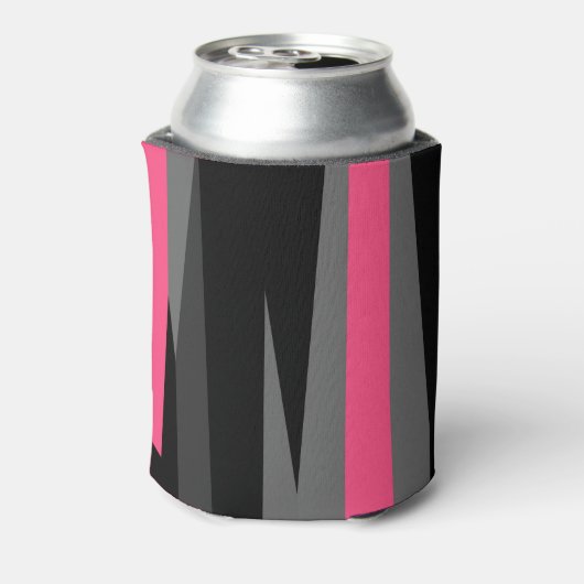 Rosa Schwarz und Grau Dosenkühler (Kanne Rückseite)
