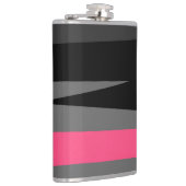 Rosa Schwarz und Grau Flachmann (Rechts)