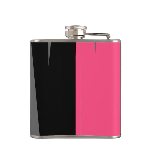 Rosa Schwarz und Grau Flachmann (Rückseite)