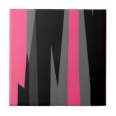 Rosa Schwarz und Grau Fliese (Vorderseite)