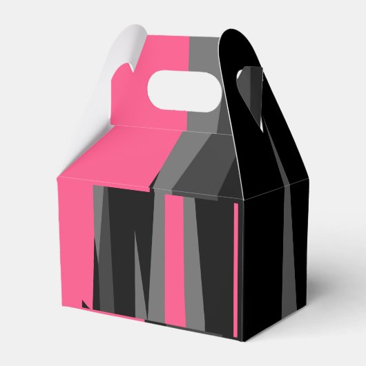 Rosa Schwarz und Grau Geschenkschachtel (Rückseite)