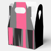 Rosa Schwarz und Grau Geschenkschachtel (Geöffnet)