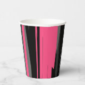 Rosa Schwarz und Grau Pappbecher (Rechts)