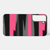 Rosa Schwarz und Grau Samsung Galaxy Hülle (Rückseite (Horizontal))