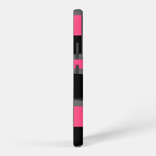 Rosa Schwarz und Grau Samsung Galaxy Hülle (Rechte Seite)