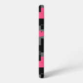 Rosa Schwarz und Grau Samsung Galaxy Hülle (Linke Seite)