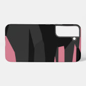 Rosa Schwarz und Grau Samsung Galaxy Hülle (Rückseite (Horizontal))