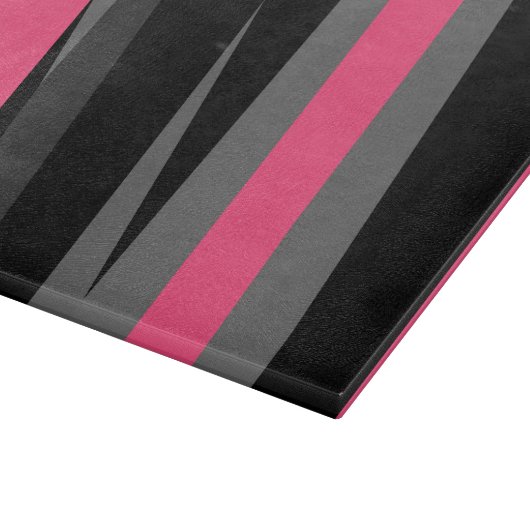 Rosa Schwarz und Grau Schneidebrett (Ecke)