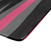 Rosa Schwarz und Grau Schneidebrett (Ecke)