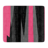 Rosa Schwarz und Grau Schneidebrett (Vorderseite)