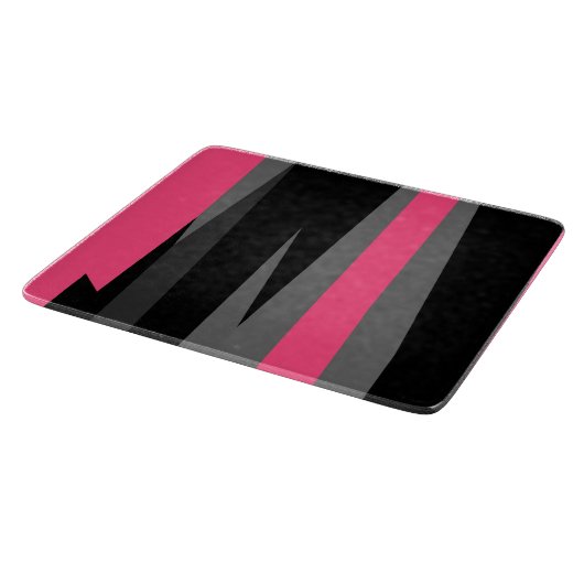 Rosa Schwarz und Grau Schneidebrett (Ecke)