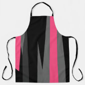 Rosa Schwarz und Grau Schürze (Vorderseite)