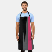 Rosa Schwarz und Grau Schürze (Getragen)