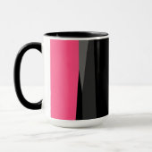 Rosa Schwarz und Grau Tasse (Links)