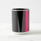 Rosa Schwarz und Grau Tasse (Zentrum)