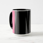 Rosa Schwarz und Grau Tasse (Vorderseite Links)