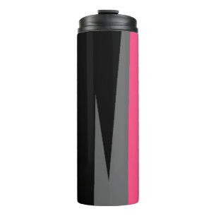 Rosa Schwarz und Grau Thermosbecher