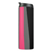 Rosa Schwarz und Grau Thermosbecher (Nach rechts gedreht)