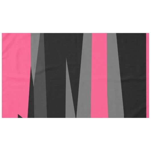 Rosa Schwarz und Grau Tischdecke (Vorderseite (Horizontal))