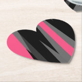 Rosa Schwarz und Grau Untersetzer (angewinkelt)