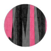 Rosa Schwarz und Grau Wash Tuch Schneidebrett (Vorderseite)
