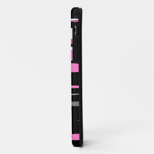 Rosa Schwarz und Weiß Case-Mate iPhone Hülle (Hinten/Links)