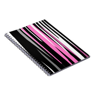 Rosa Schwarz und Weiß Notizblock