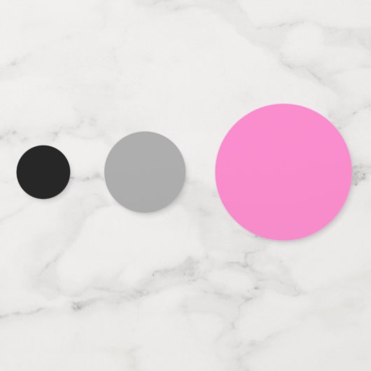 Rosa Schwarz/Weiß Abstrakt Konfetti (Rückseiten)