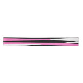 Rosa Schwarz/Weiß Abstrakt Satinband (Vorderseite)