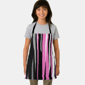 Rosa Schwarz/Weiß Abstrakt Schürze (Insitu)