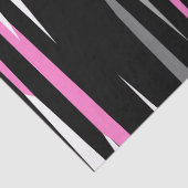 Rosa Schwarz/Weiß Abstrakt Seidenpapier (Detail)