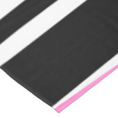 Rosa Schwarz/Weiß Abstrakt Tischdecke (Schrägansicht)