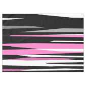 Rosa Schwarz/Weiß Abstrakt Tischdecke (Vorderseite (Horizontal))