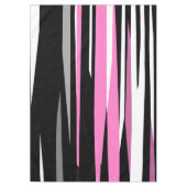 Rosa Schwarz/Weiß Abstrakt Tischdecke (Vorderseite)