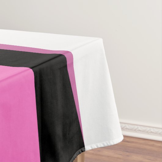 Rosa Schwarz/Weiß Abstrakt Tischdecke (Beispiel)