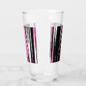 Rosa Schwarz/Weiß Abstrakt W Glas (Links)