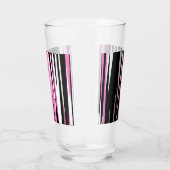Rosa Schwarz/Weiß Abstrakt W Glas (Rechts)