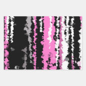 Rosa Schwarz-Weiß Geschenkpapier Set (Vorderseite 3)