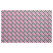 Rosa Schwarz Weiß kariertes Musterdesign  Stoff (Yard (91,4 cm))