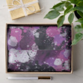 Rosa Schwarz-weiß Paint Spritzer Abstrakt Decoupag Seidenpapier (Geschenk)