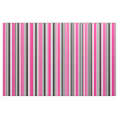 Rosa Schwarz Weiß Streifen Muster Design  Stoff (Yard (91,4 cm))