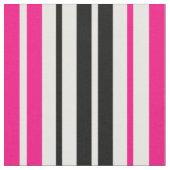 Rosa Schwarz Weiß Streifen Muster Design  Stoff (Nahaufnahme)
