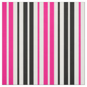 Rosa Schwarz Weiß Streifen Muster Design  Stoff (Muster)